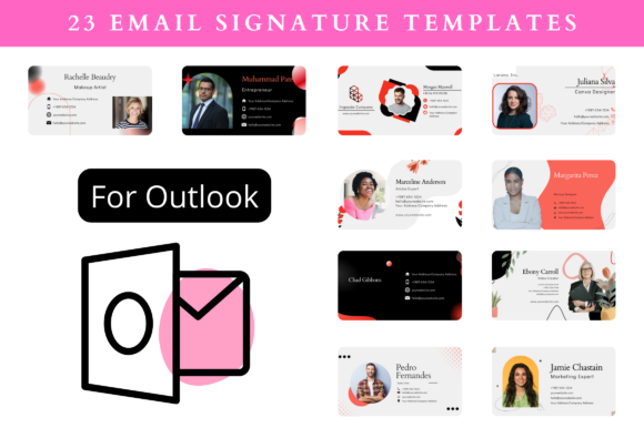 23 Premium Email Signatures for Outlook Graphics Review