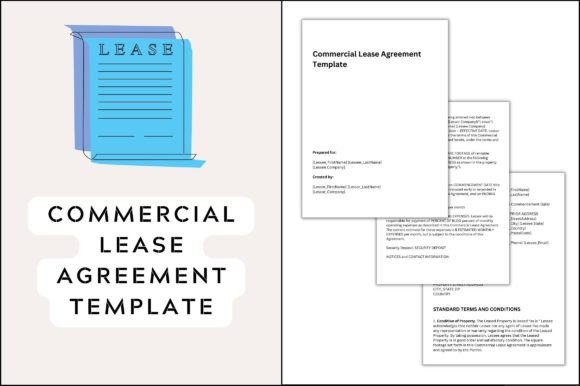 Commercial Lease Agreement Graphics for Templates