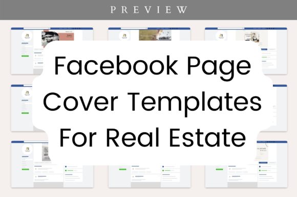 Editable Real Estate Facebook Cover: Graphics & Templates