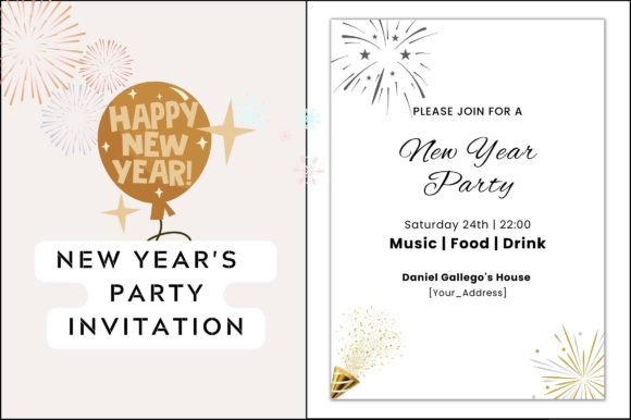 New Year Party Invite: Graphics & Freebies Review
