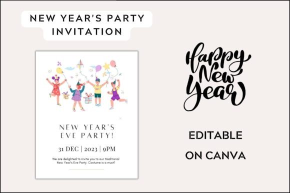 New Year Party Invite: Graphics & Templates Review