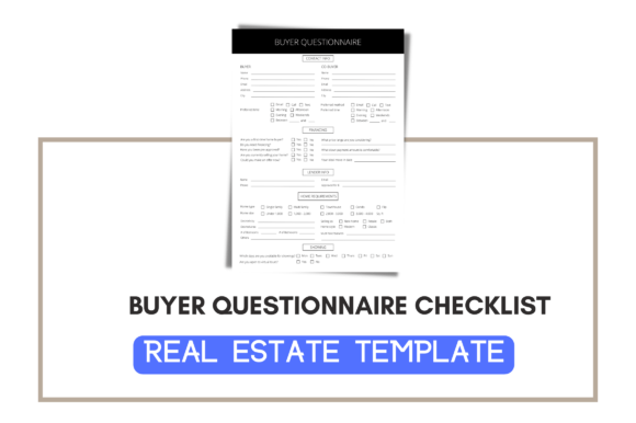 Premium Buyer Questionnaire Checklist Graphics & Templates