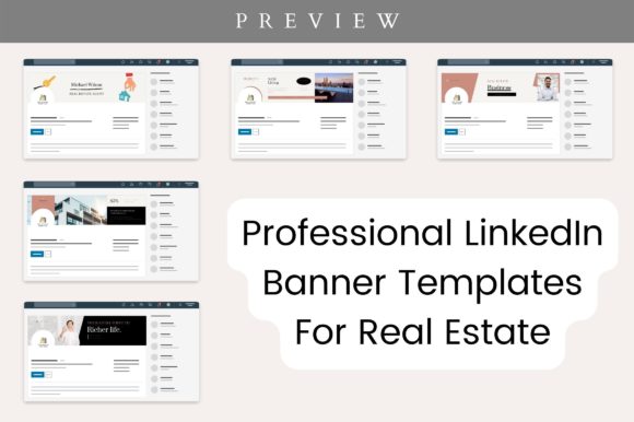 Real Estate Graphics: 5 Free LinkedIn Banners