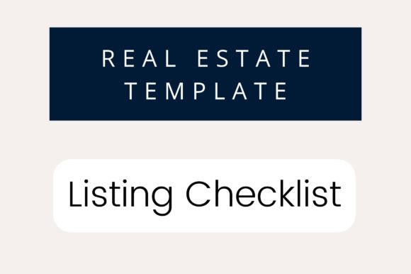 Real Estate Listing Checklist: Free Graphics