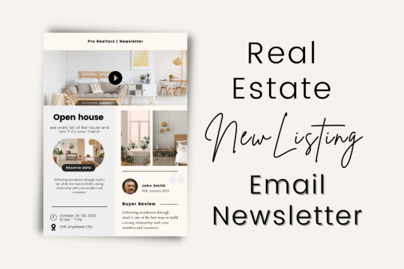 Real Estate New Listing Email Newsletter: A Designer's Take