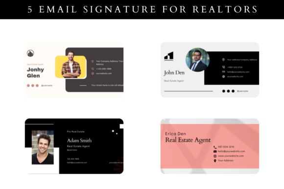 Realtor Branding Email Signature: Premium Graphics & Graphic Templates