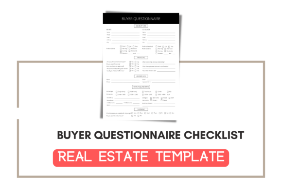 Realtor Buyer Checklist: Premium Graphics & Templates