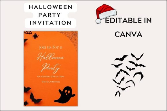 Sharaable Halloween Party Invitation: Premium Graphics & Graphic Templates